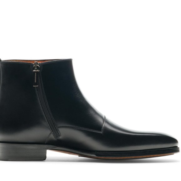 Bashwood Handmade Black Leather Derby Boots